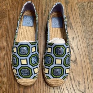 Authentic Tory Burch Canvas Espadrilles